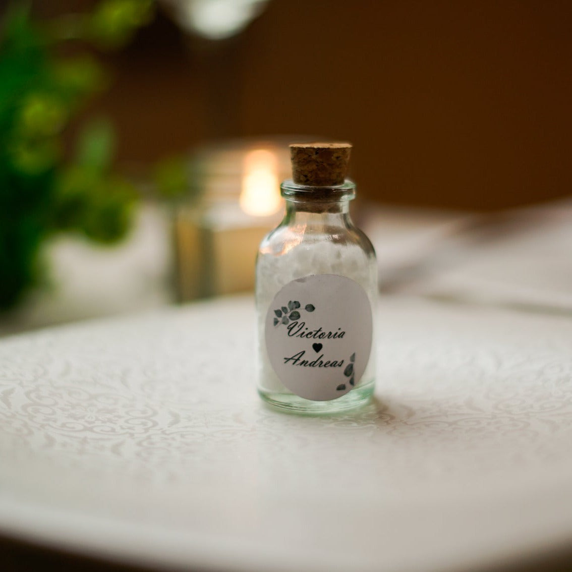 Sels de bain en cadeau pour les invités