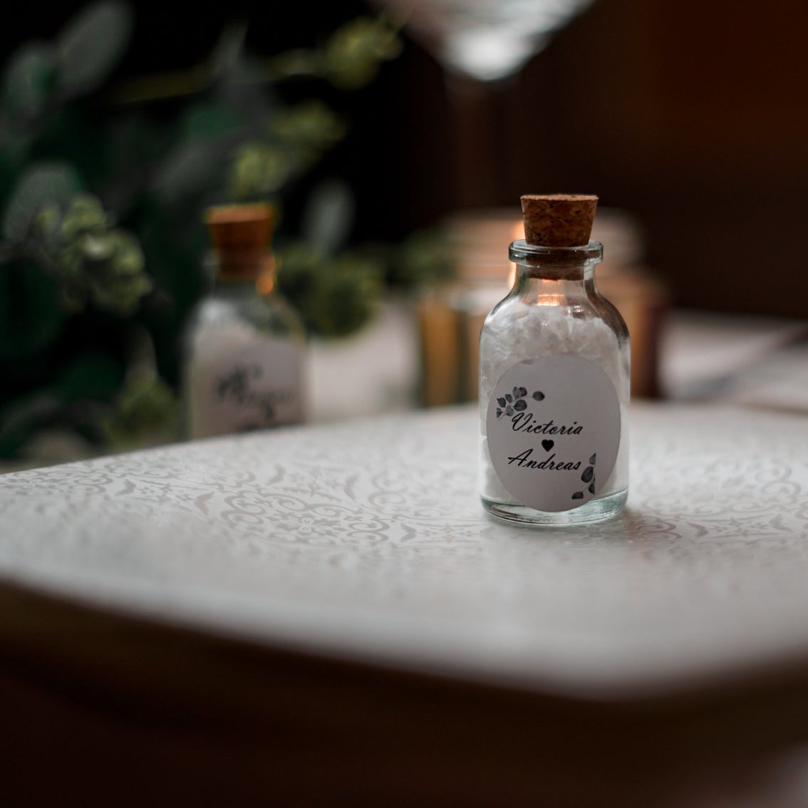 Sels de bain en cadeau pour les invités