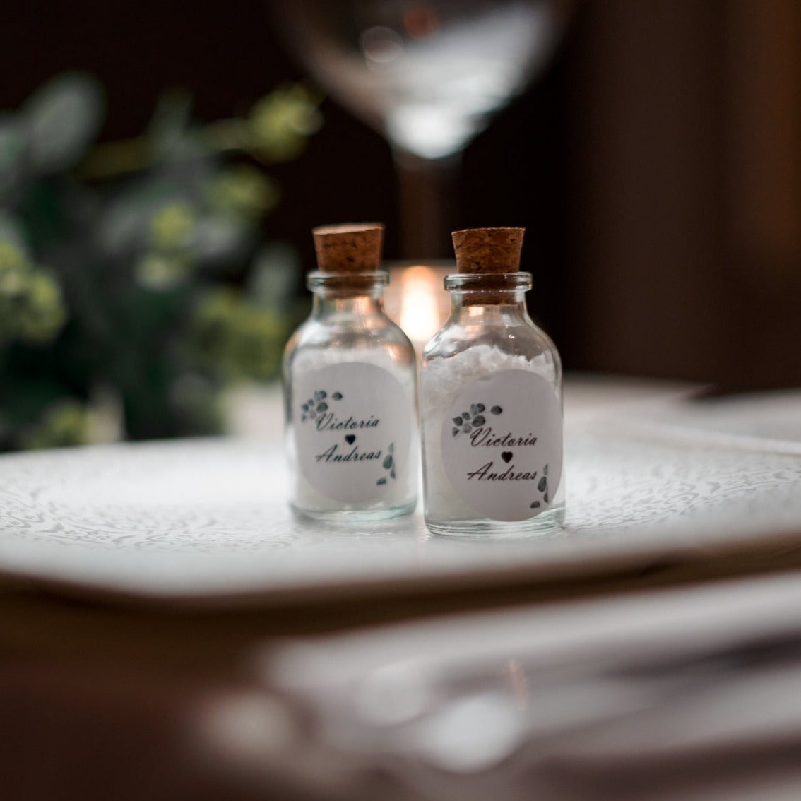 Sels de bain en cadeau pour les invités
