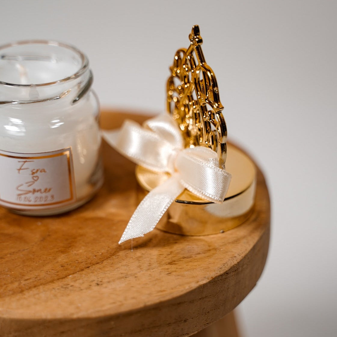 Kerzen Glas als Gastgeschenk