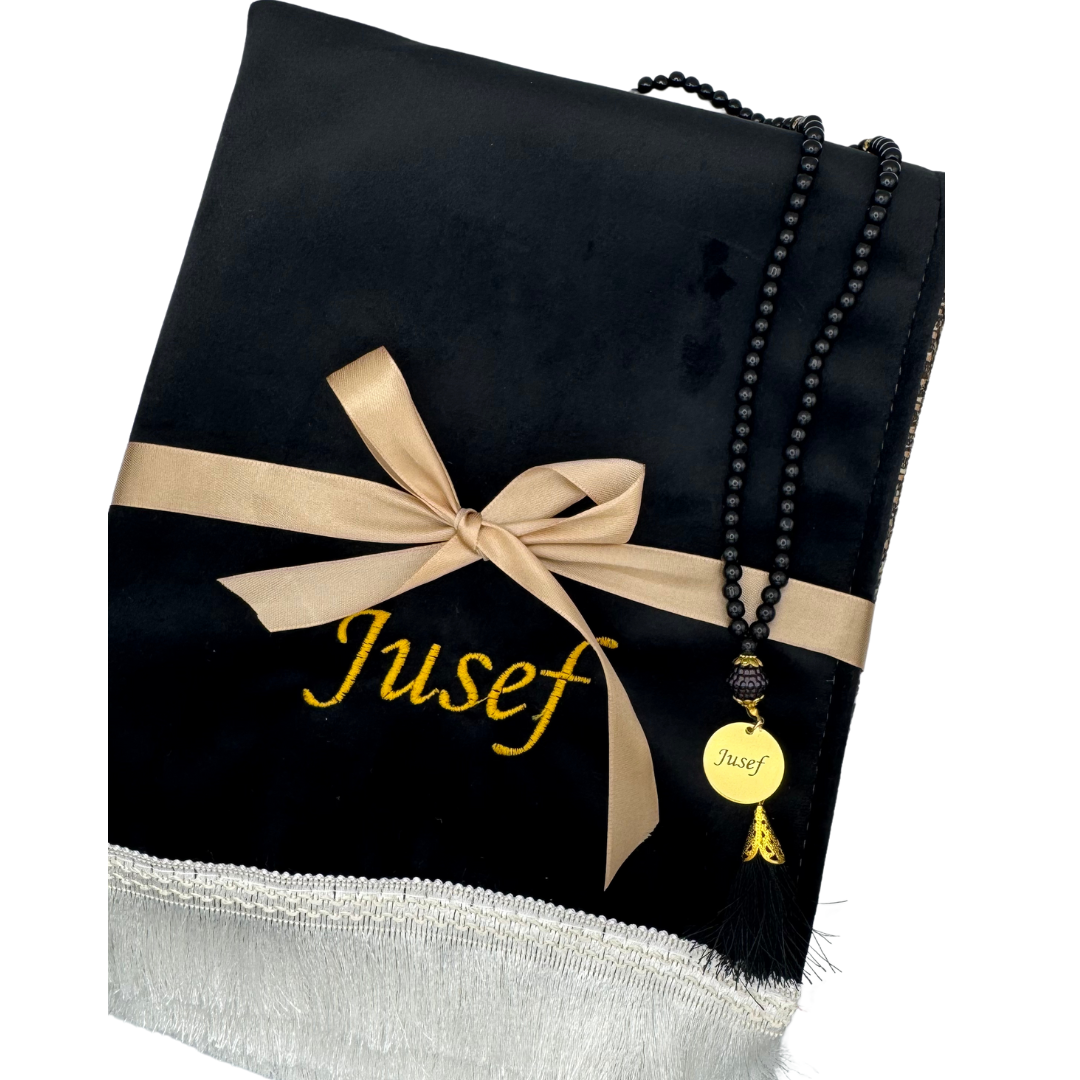 Personalisiertes Gebetsteppich mit Gebetskette