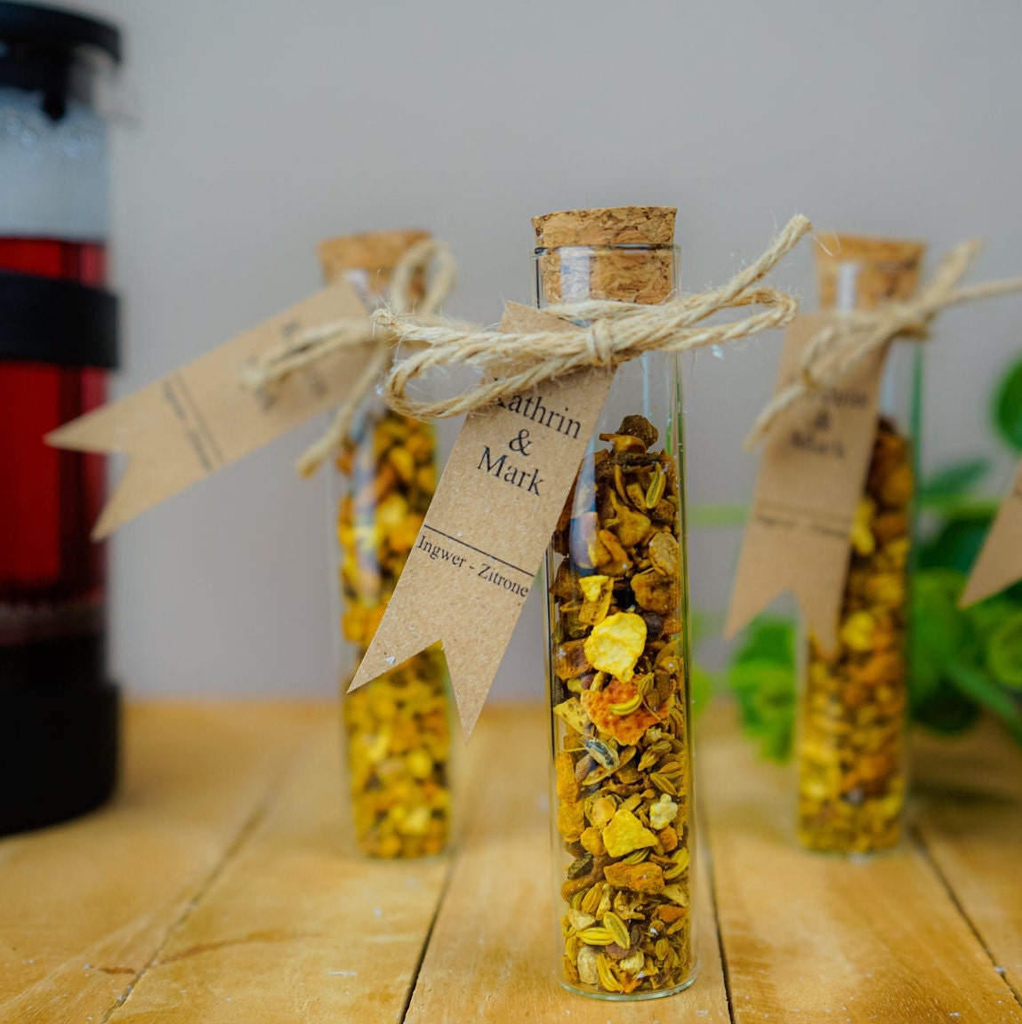 Kräutertee als Gastgeschenk