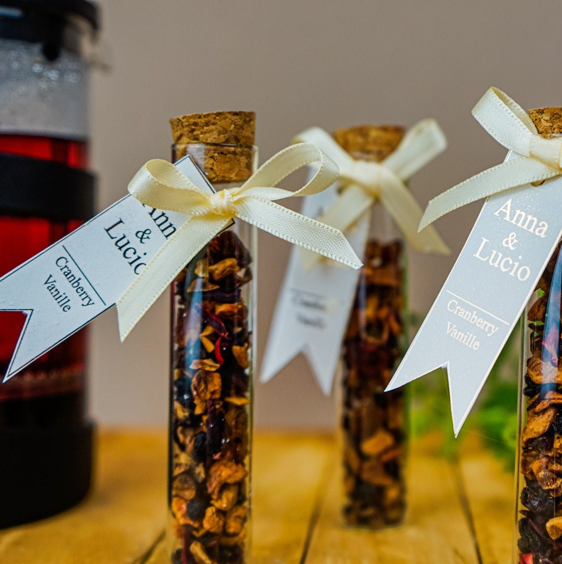 Kräutertee als Gastgeschenk