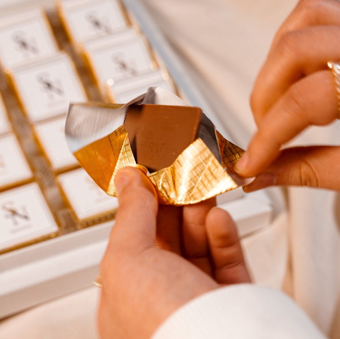 Schokobox mit Initialien