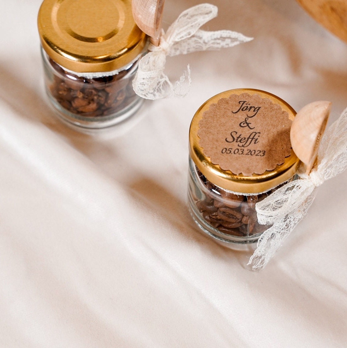Kaffeebohnen als Gastgeschenk
