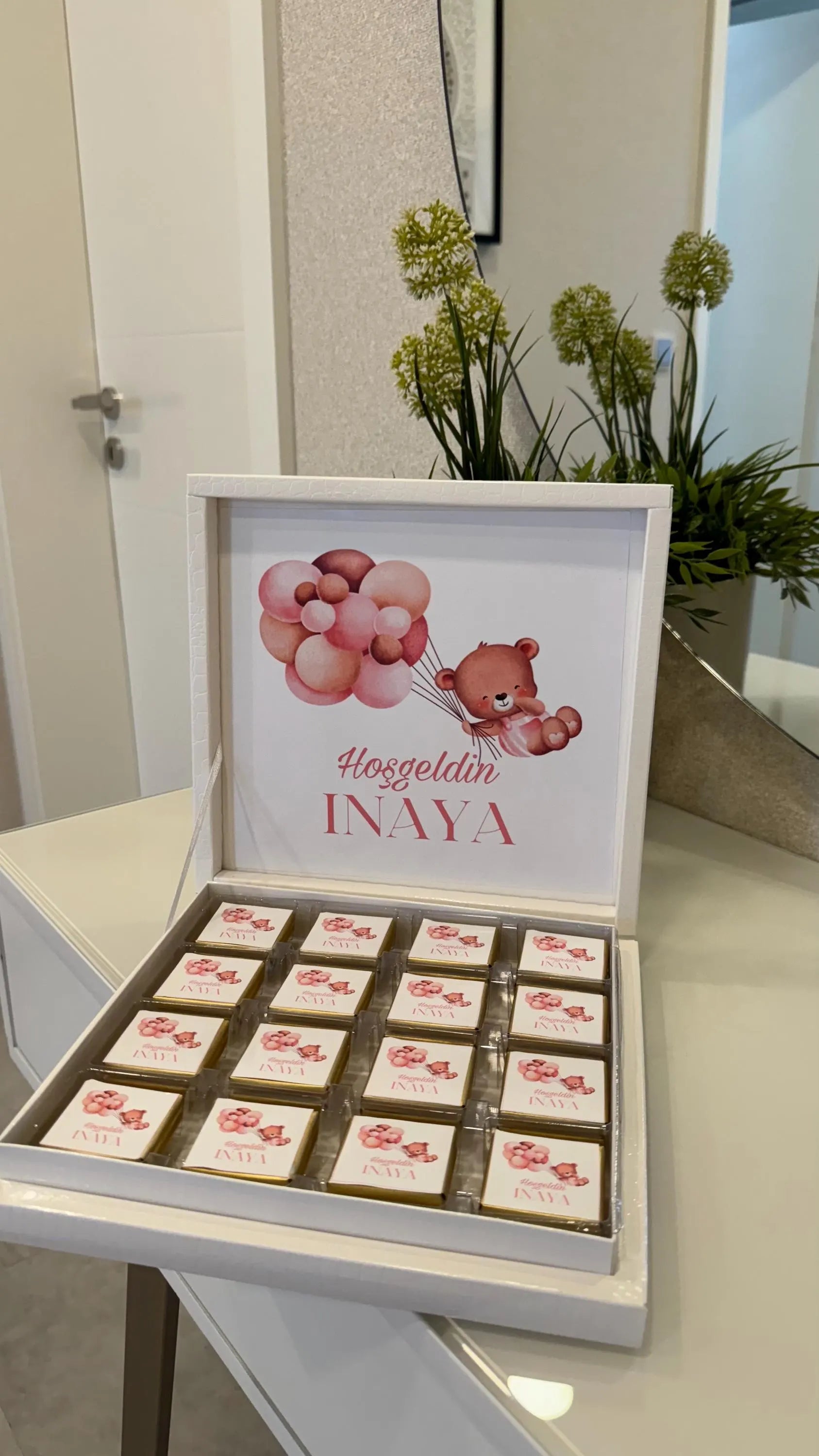 Schokobox Teddy Pink (Mädchen)