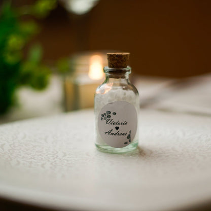 Sels de bain en cadeau pour les invités