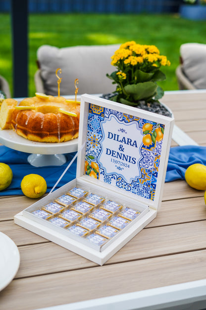 Boîte de chocolats style Positano