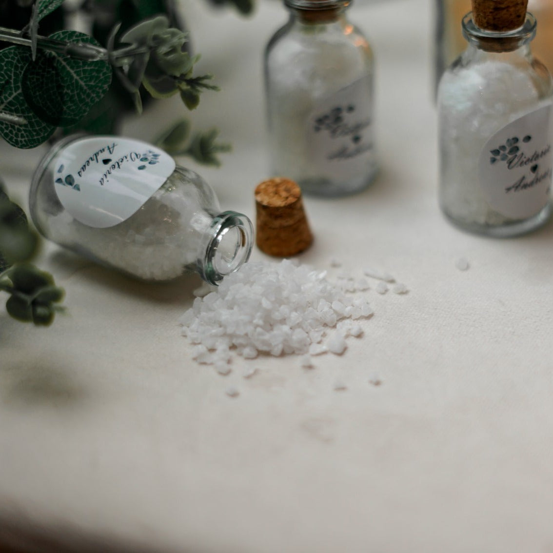 Sels de bain en cadeau pour les invités