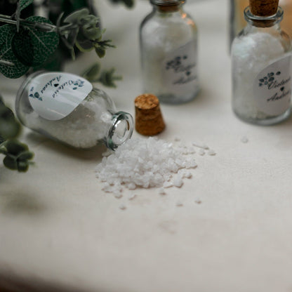Sels de bain en cadeau pour les invités