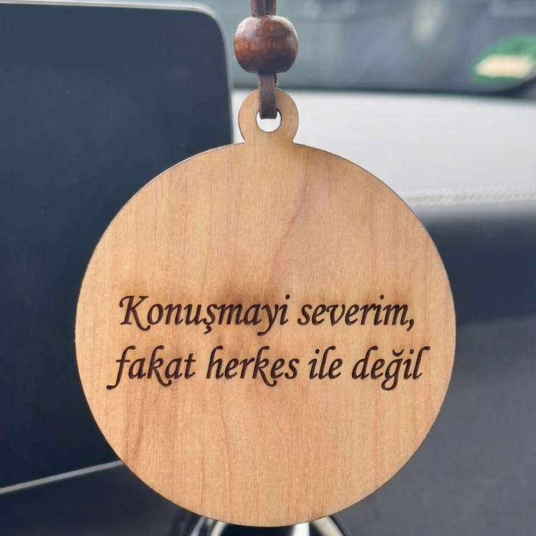 Herkes ile degil - Auto Anhänger Spruch (Kopie)