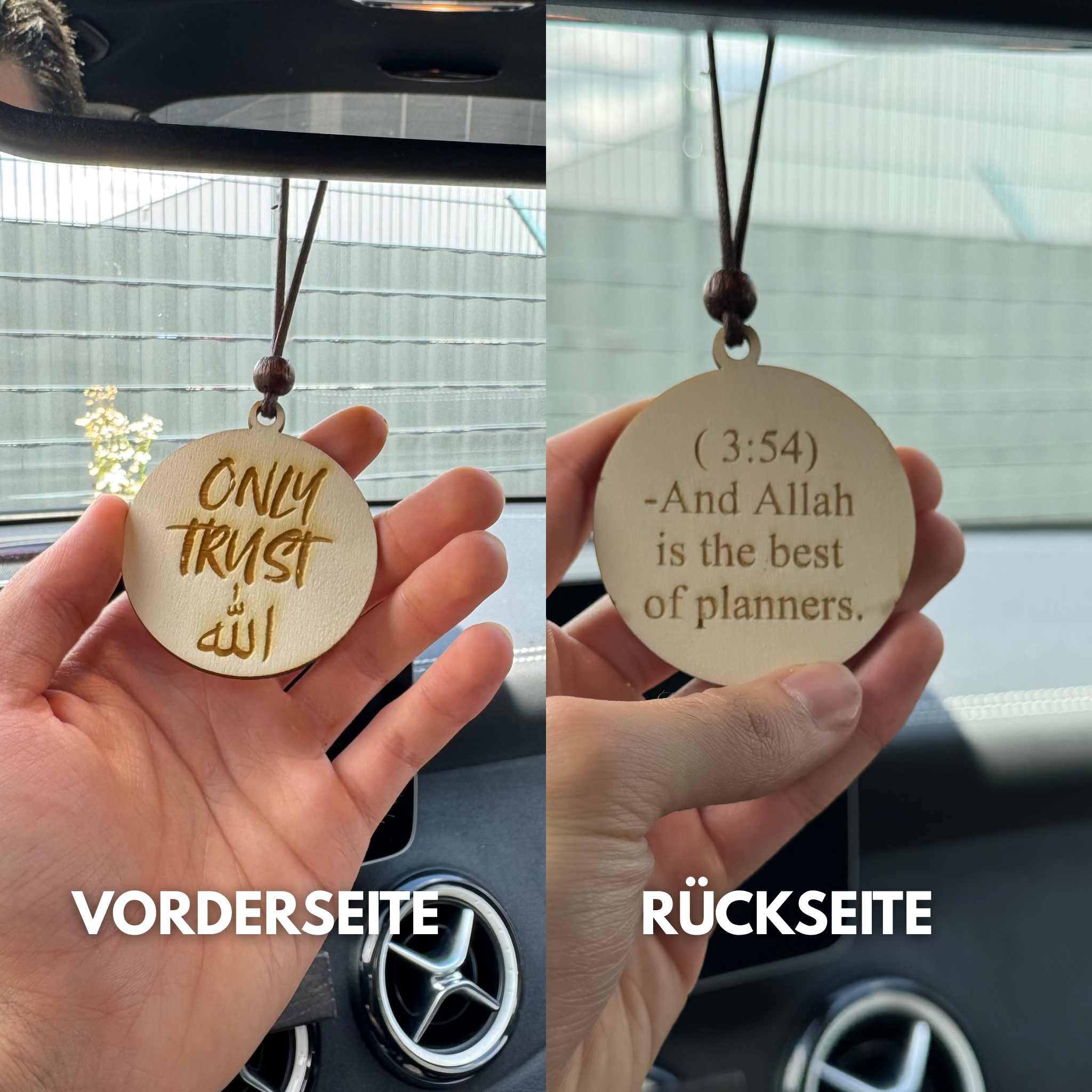 Auto Anhänger Trust Allah