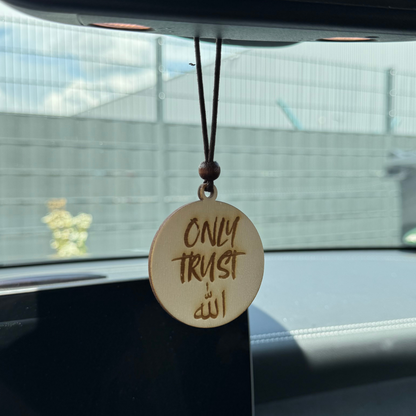 Pendentif de voiture Faites confiance à Allah