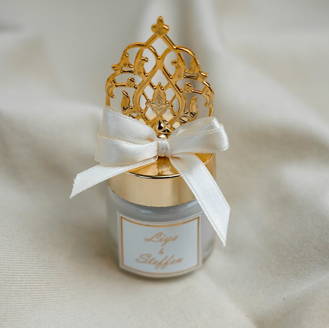 Kerzen Glas als Gastgeschenk