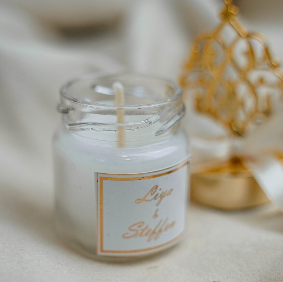 Kerzen Glas als Gastgeschenk