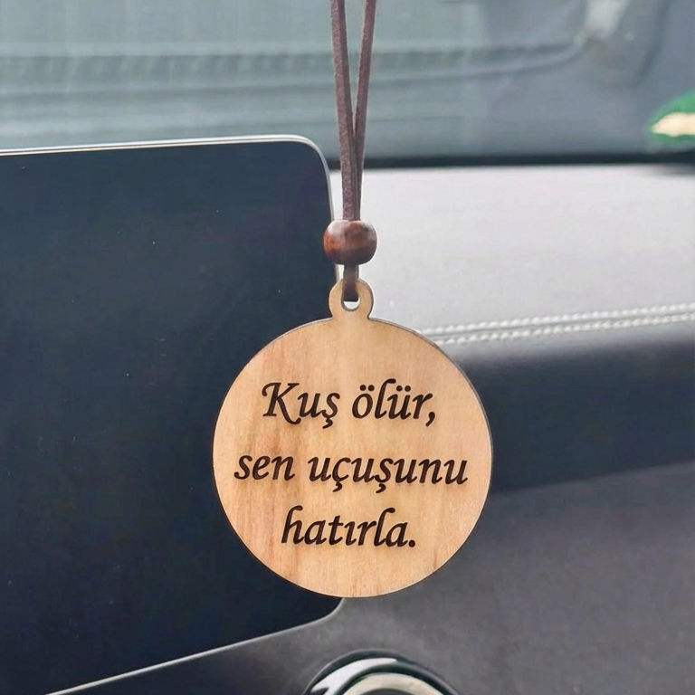 Kus ölür - Auto Anhänger Spruch